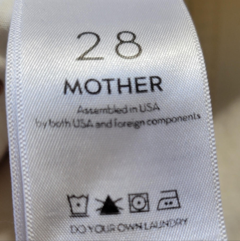 MOTHER Women's Cream Ankle Jeans - Picture 3 of 5
